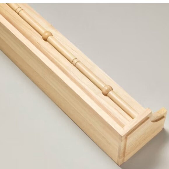 Hearth & Hand with Magnolia Rubberwood Nursery Single-Rail Wall Shelf NWT - Picture 4 of 4